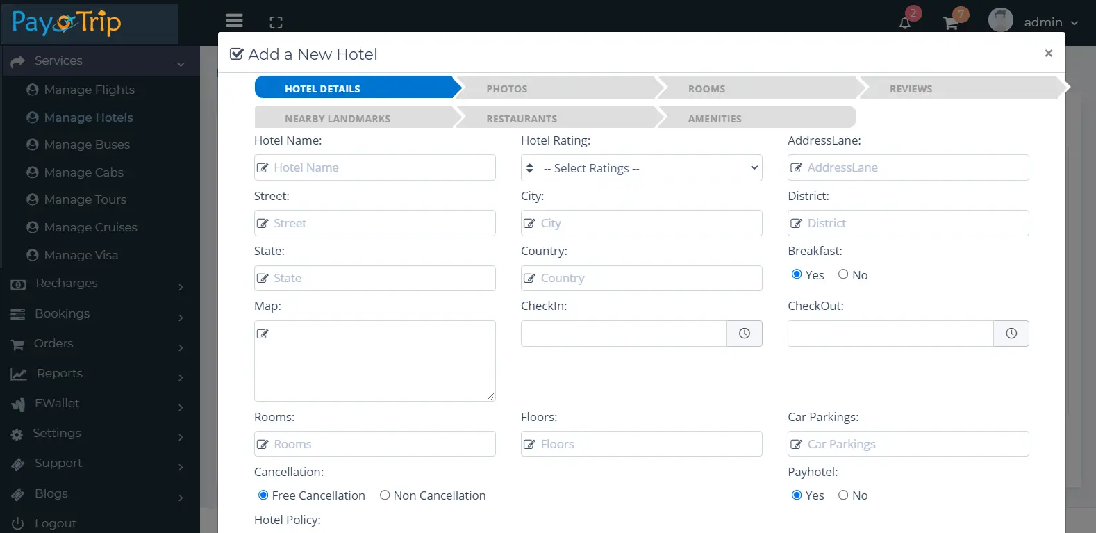 Travel Management Software Source Code